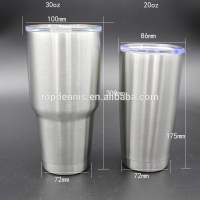 wholesale double wall stainless steel vacuum insulated tumblers 20/30oz