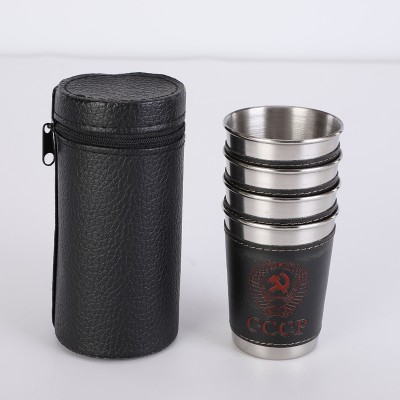 170ml stainless steel cup for wine with holster